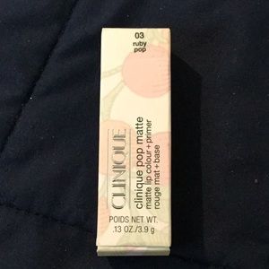 Clinique Pop Matte Lip Color + Primer Rouge Matt +Base #3 - Ruby Pop